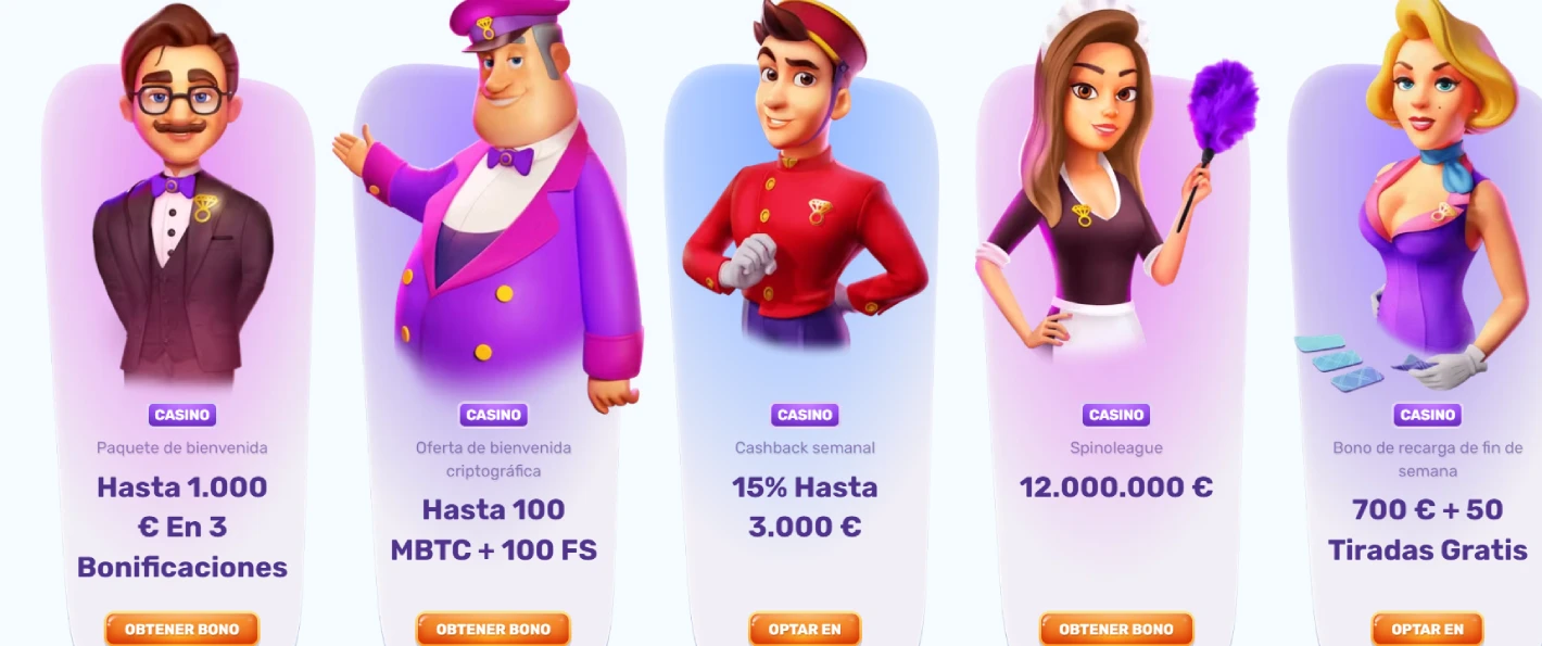 Bono de bienvenida para nuevos jugadores en Slotspalace Casino
